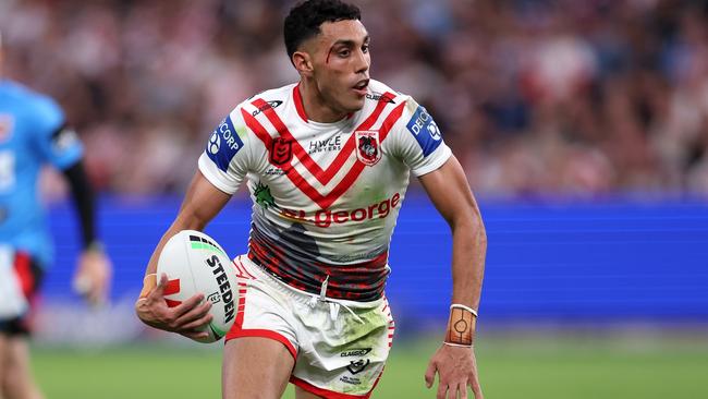 Tyrell Sloan is eager to sign a new deal to keep him at the Dragons. Picture: Getty Images