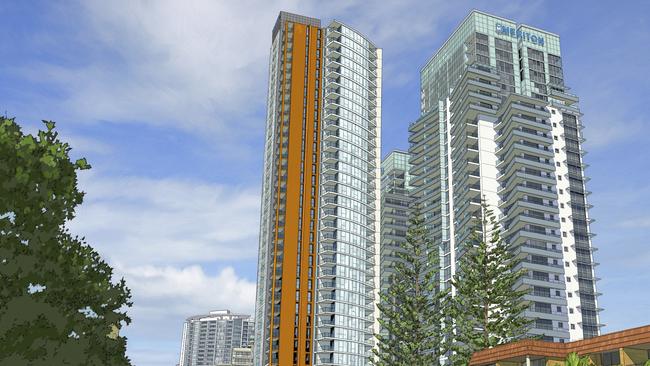 The planned and canned $300 million Gold Coast tower.