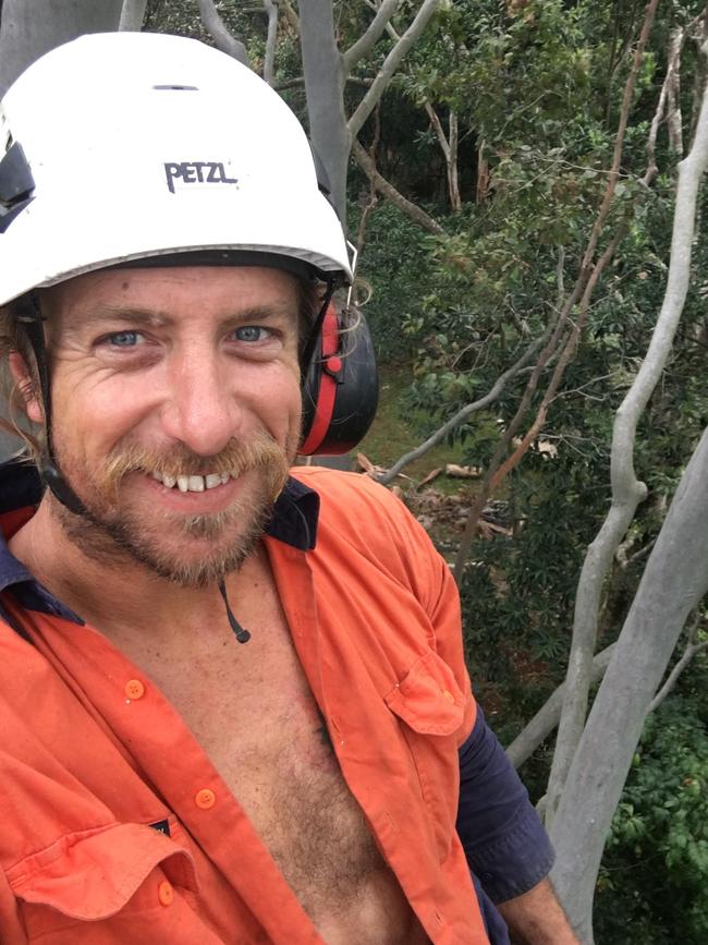 Byron Shire arborist Sebastian Higgins.