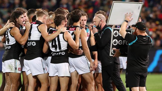 Ken Hinkley is trying to lift the Power after a 0-3 start to the season. Picture: Getty Images