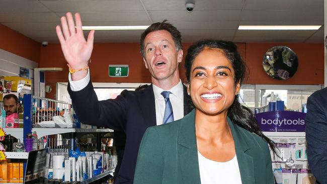 Chris Minns and Candidate for Oatley Ash Ambihaipahar. Picture: Gaye Gerard.