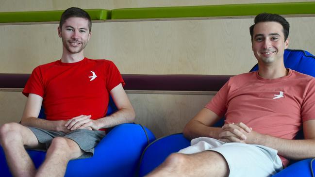 Swyftx founders Angus Goldman and Alex Harper. Pictures supplied.