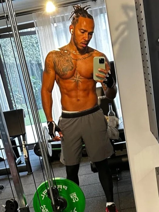 Lewis Hamilton is looking shredded. Photo: Instagram