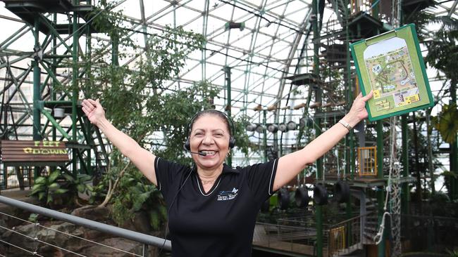 CaPTA employee Daphne Tin at Cairns Zoom and Wildlife Dome, which will now qualify for $2m in grants to keep workers on the books. Picture: Brendan Radke