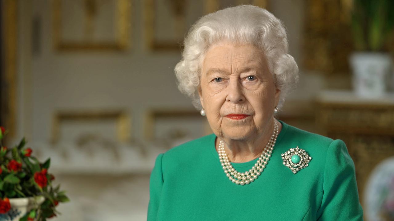 Britain's Queen Elizabeth II recording her address to the UK and the Commonwealth in relation to the coronavirus pandemic at Windsor Castle. Picture: AFP / Buckingham Palace