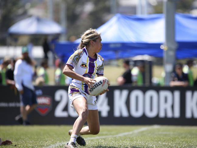 Waterloo Storm vs Mindaribba Warriors, U17s Girls. Koori Knockout Grand Finals, Bathurst. Picture: Warren Gannon Photography