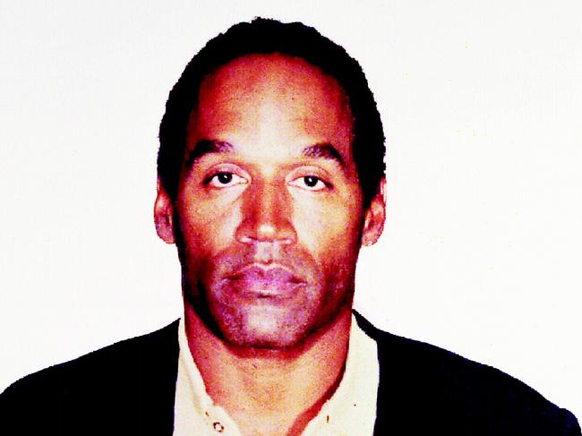 OJ Simpson’s mugshot after his arrest in June, 1994. Picture: Supplied