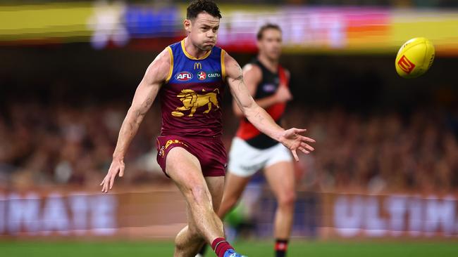 Lachie Neale was unstoppable against Essendon. Picture: Chris Hyde/AFL Photos/via Getty Images