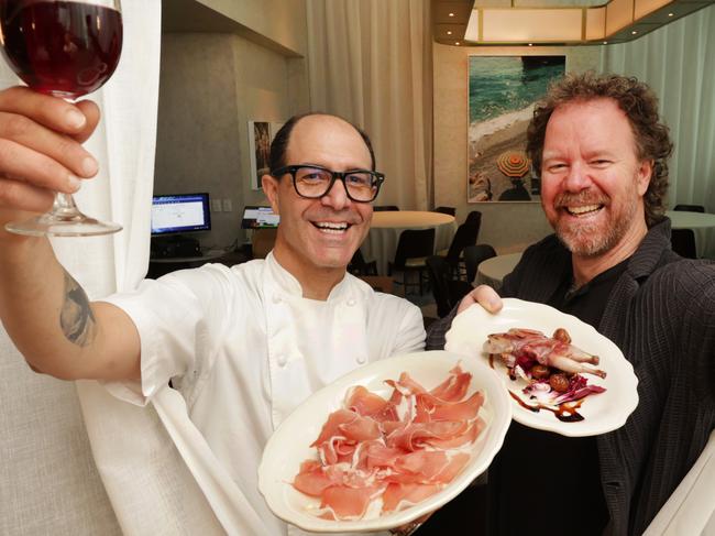 Joey Vargetto has opened a new restaurant Cinque Terre at Social Quarter. Joe Vargetto and David Mackintosh revealing the new venue.                       Picture: David Caird