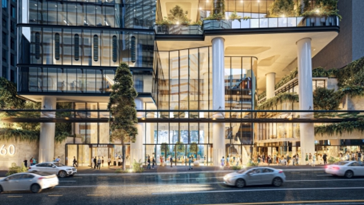 An artist's impression of 360 Queen St in the Brisbane CBD.