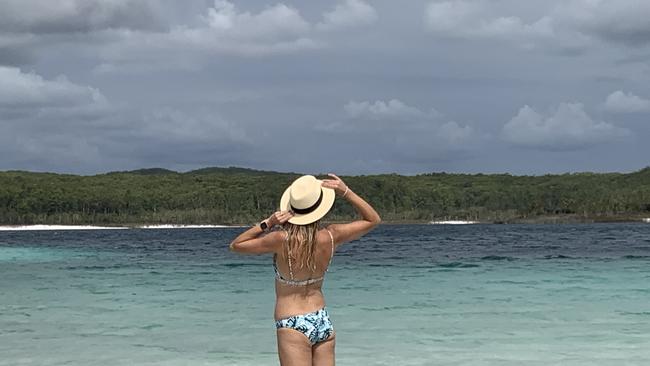 Relax on Fraser Island's Lake Mackenzie these school holidays. Picture: Nicky Moffat