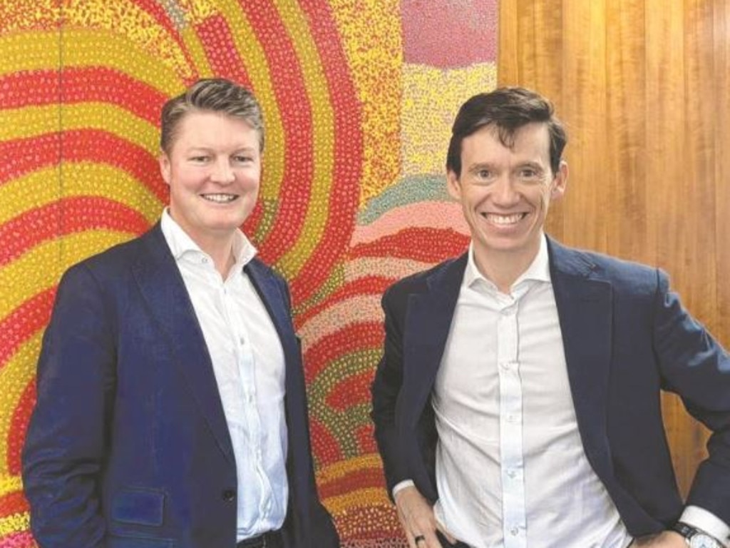 Ben Carrol rubbed shoulders with former UK MP Rory Stewart this week. Picture: Supplied