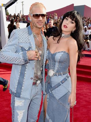 Riff Raff and Katy Perry attend the 2014 MTV Video Music Awards.