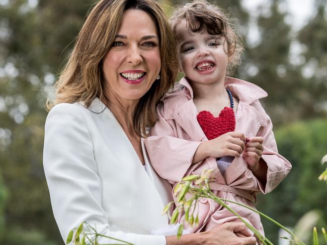 Arielle, 4, is one of the youngest to receive a heart transplant. Picture: Jake Nowakowski