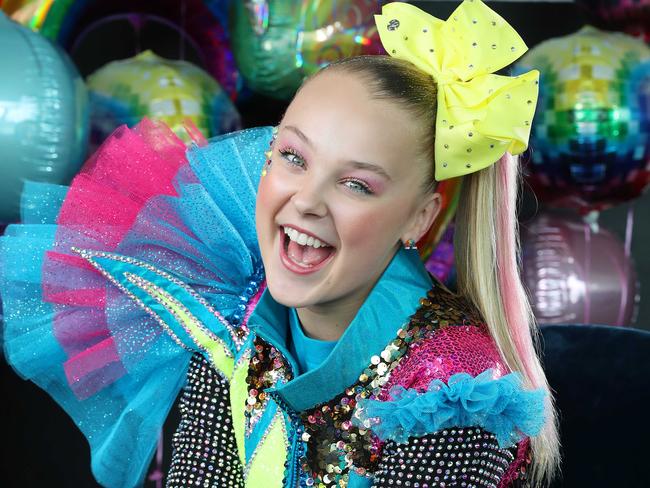 JoJo Siwa became renowned for her big bow and ponytail, but she’s been changing things up in recent months. Picture: Liam Kidston