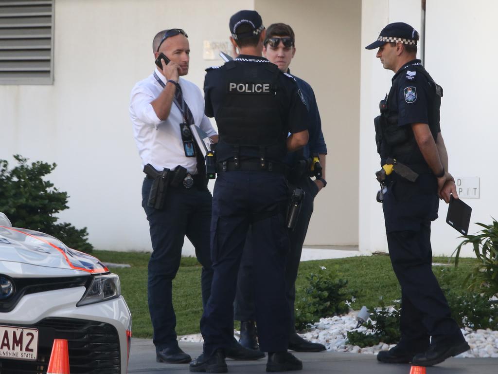 Police are investigating the sudden deaths of two people at a Labrador apartment block on Friday morning. Picture: Glenn Hampson