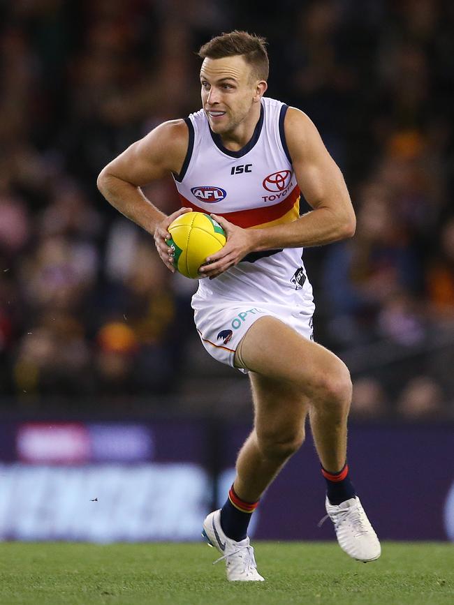 Brodie Smith in action at Marvel Stadium this year. Picture: MICHAEL KLEIN