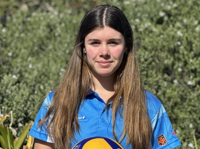 Eliza Titley will compete for the NSW U15s girls at the School Sport Australia U15s Volleyball Championships. Picture: Contributed
