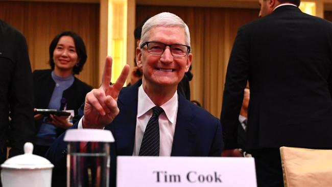 Apple chief executive Tim Cook. Picture: AFP