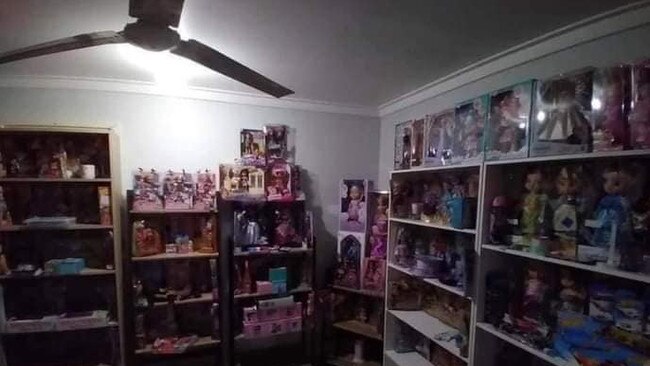 Social media pictures of Kelly’s doll collection. Picture: Facebook