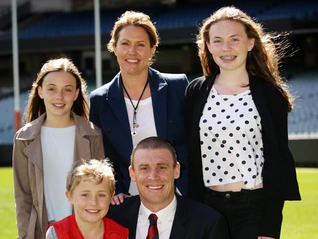 Simon Goodwuin with his family. Photo: Norm Oorloff