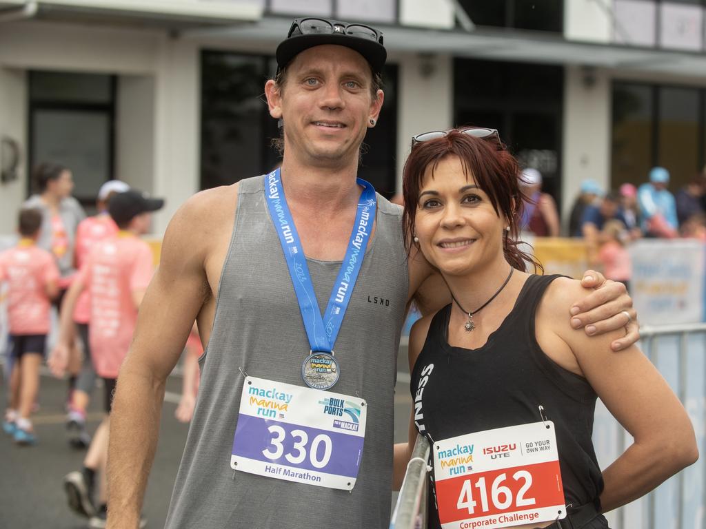 Jeremy and Katie Chapman at Mackay Marina Run Sunday 4 June 2023 Picture: Michaela Harlow