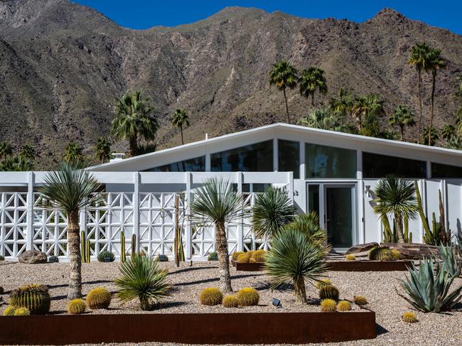 A mid-century modern home in the Las Palmas neighborhood of Palm Springs, California.  Picture: Getty Images