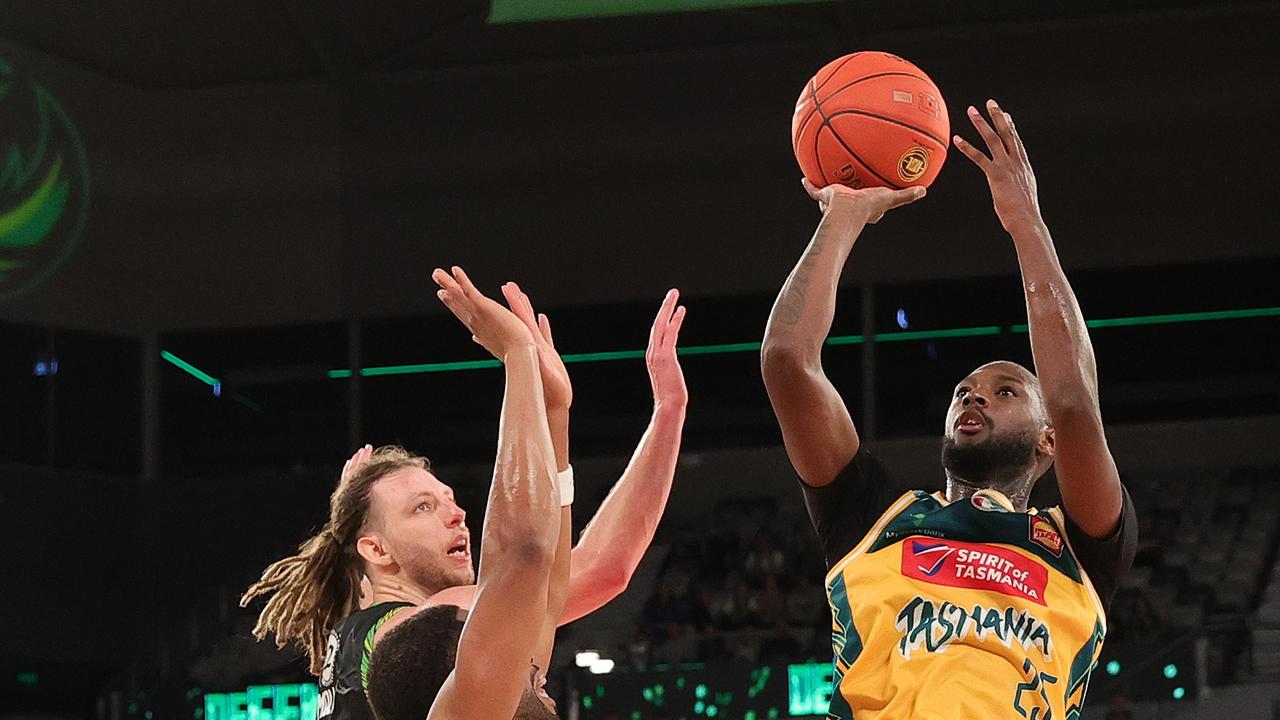 MVP candidate Milton Doyle (right) was kept in check for most of the night. Picture: Getty Images.