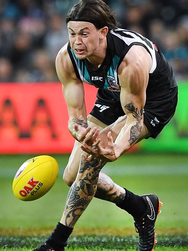 Jasper Pittard was guilty of several turnovers in the first half. Picture: Mark Brake/Getty Images