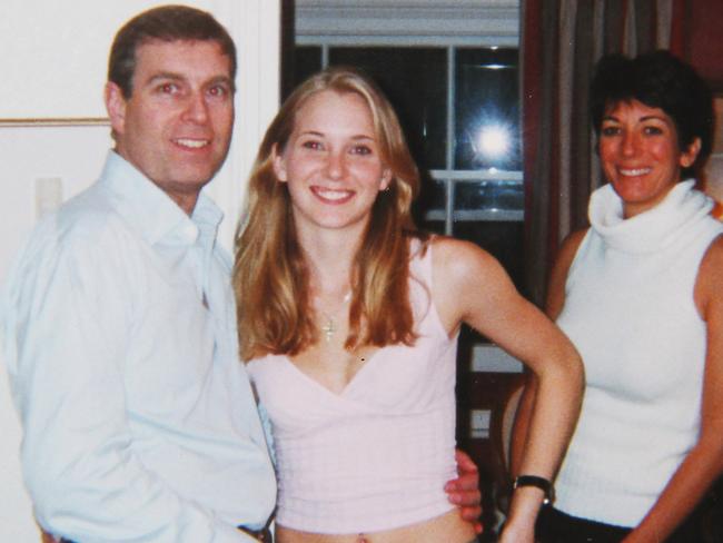 Rex Features Ltd. do not claim any Copyright or License of this image. Mandatory Credit: Photo by Shutterstock (4381006a) Prince Andrew and Virginia Roberts, aged 17 at Ghislaine Maxwell's townhouse in London, Britain on March 13 2001 Prince Andrew and Virginia Roberts - 2001 Virginia Roberts aged 17 at Ghislaine Maxwell's townhouse in London. The photo was developed on March 13, 2001 when she was 17. Miss Roberts has filed a legal case against Prince Andrew, Ghislaine Maxwell and Jeffrey Epstein. Miss Roberts now 31, has filed a criminal lawsuit in Florida claiming that she had under-aged sex with Prince Andrew and Billionaire Jeffrey Epstein