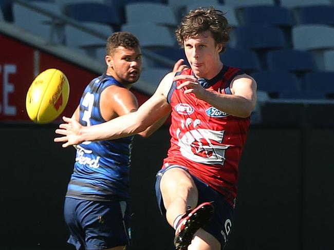 Max Holmes at Cats training. Picture: Alison Wynd