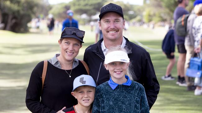 Tui, Jonathon, Mason and Taya Comas of Brighton enjoying the day. Picture: Brett Hartwig