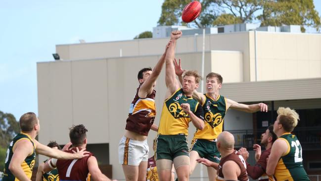 Action from the Marion v Houghton division six Adelaide Footy League clash. <br/>Picture: Supplied, Marion Football Club Facebook page