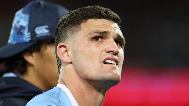 Could Nathan Cleary be on track to becoming NSW’s next Mitch Pearce? Picture: Getty Images.