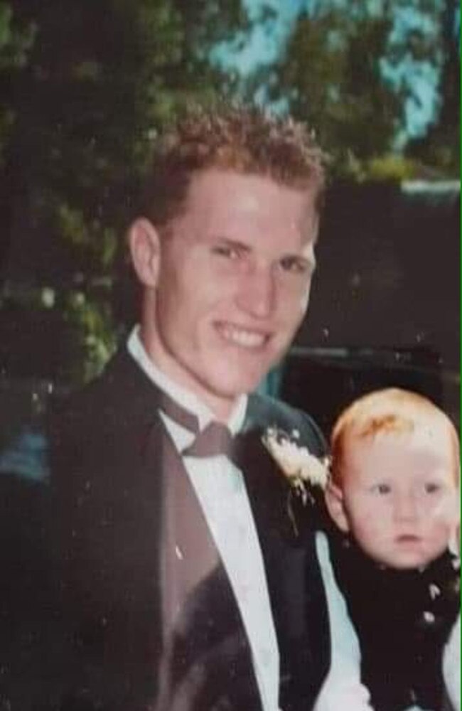 Shaun Owen with his son Bailey, who is now 18. Picture: Supplied