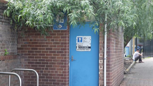 Toilets, only for bus drivers, on Brown St, Ashfield. Picture: Craig Wilson