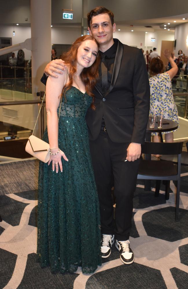 Caitlyn Ryan and Evan Tournier at the 2022 Nambour State College formal. Picture: Eddie Franklin