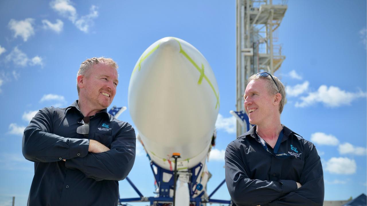 James and Adam Gilmour, the co-founders of Queensland startup Gilmour Space