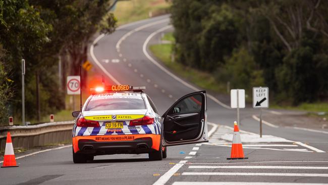 The area was still sealed off on Saturday. Picture: Julian Andrews