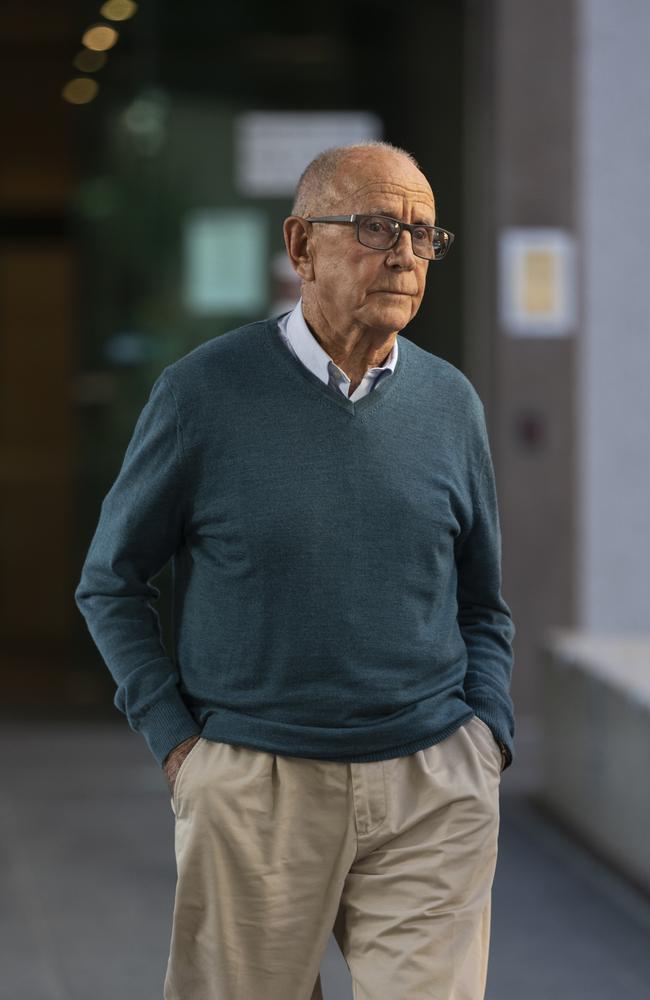 Former customs officer David Tresize leaves Brisbane Coroner's Court after giving evidence. He provided police prior warning about an arson attack at Torino's restaurant in Fortitude Valley less than two weeks before the Whiskey Au Go Go fire. Picture: NCA NewsWire / Sarah Marshall