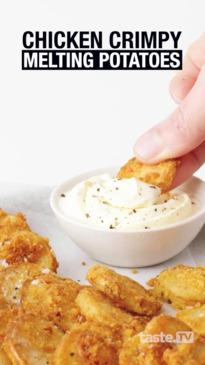 Chicken Crimpy melting potatoes