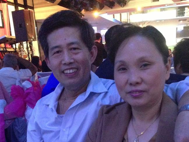 Stabbed to death: Hoa Tek Chiem and Heang Kim Gau. Picture: Facebook