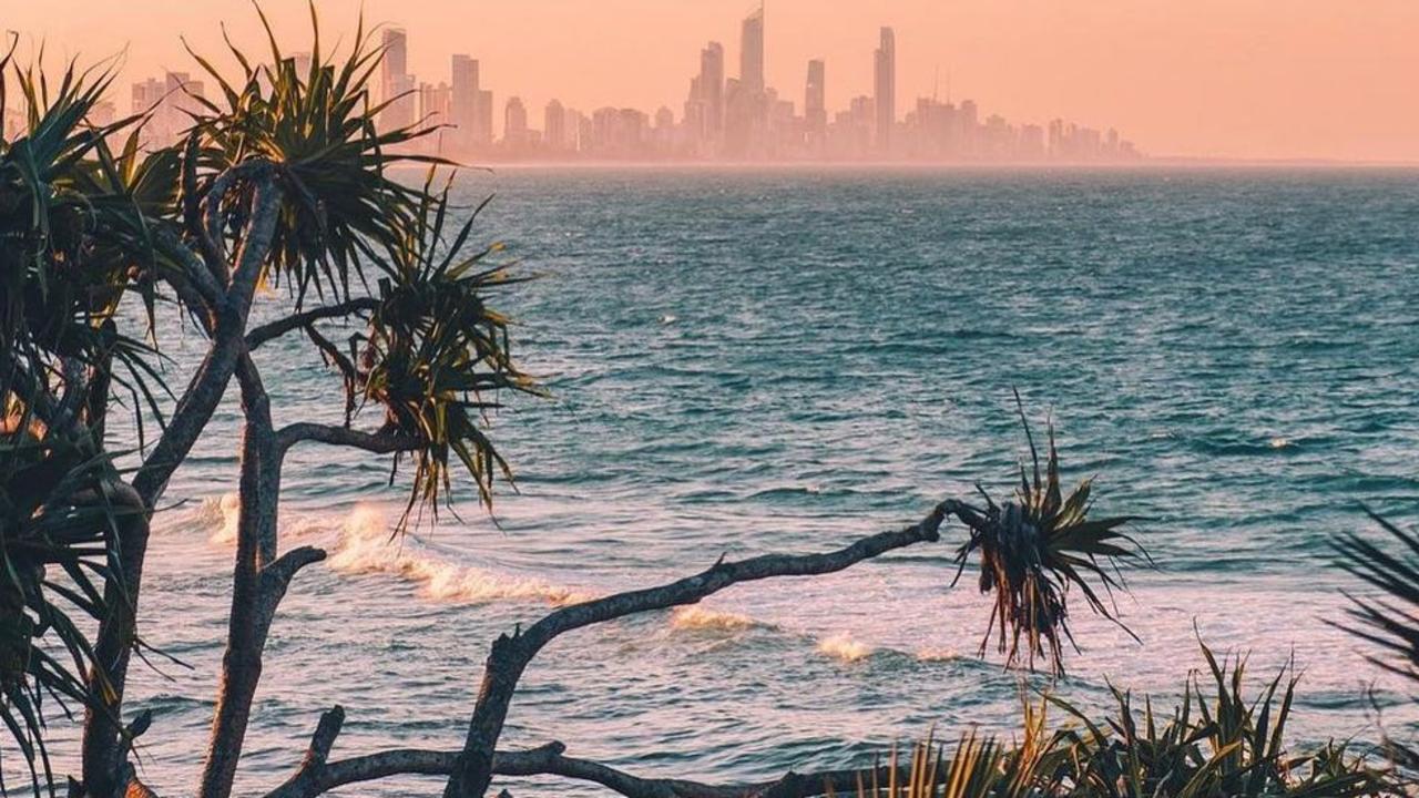 Sunset at Kirra on the Gold Coast. Picture: Instagram/@iconickirra