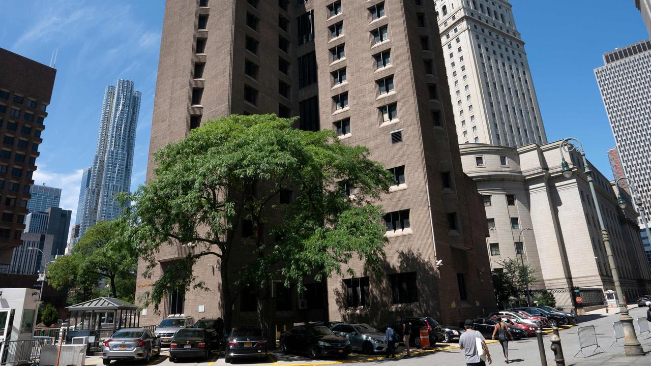 The Metropolitan Correctional Center where financier Jeffrey Epstein was held in New York. Picture: Don Emmert/AFP