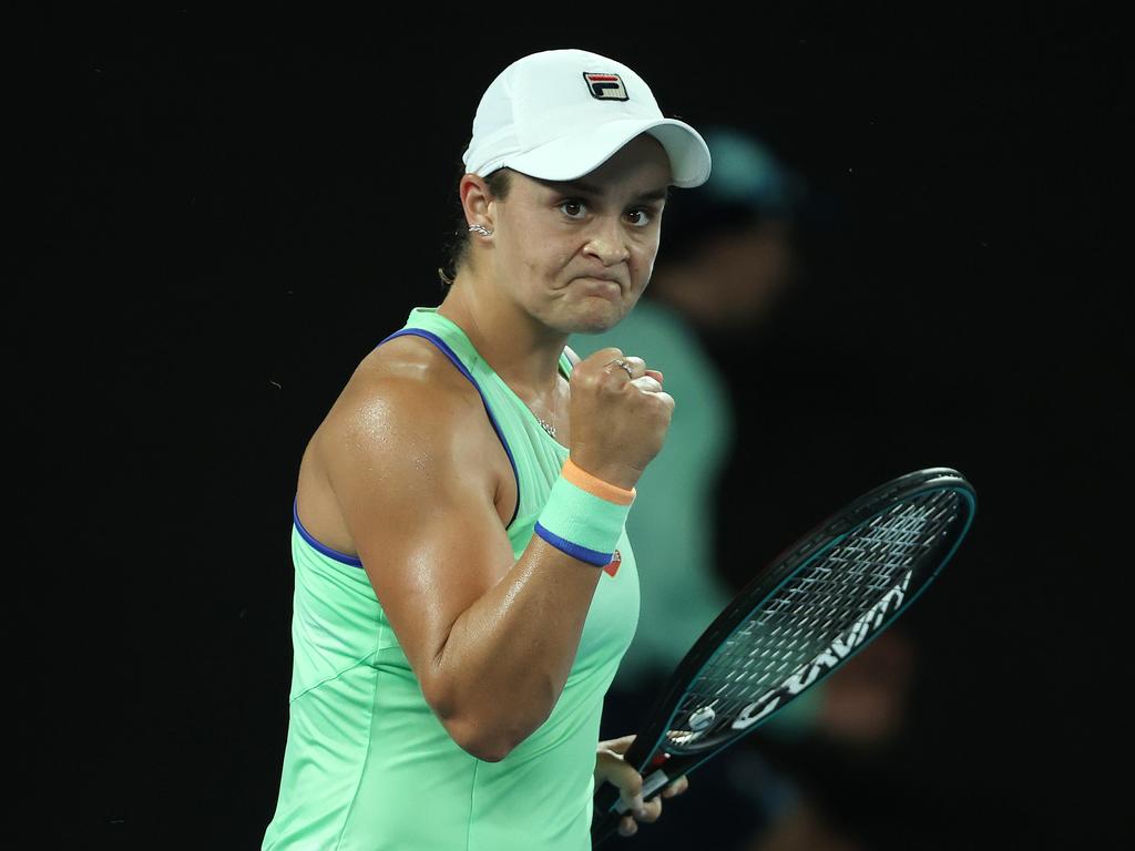 Ash Barty is suddenly ice cold.