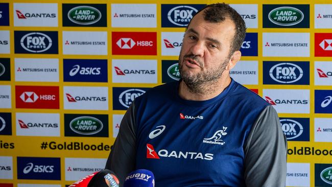 Head coach of the Wallabies Michael Cheika rejects any talk of a ‘snub’ to All Black Sam Whitelock. Picture: AAP Image