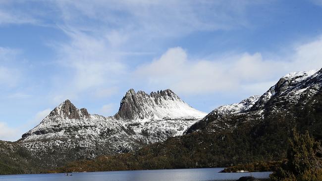 A snow-covered Cradle Mountain. Picture: CHRIS KIDD