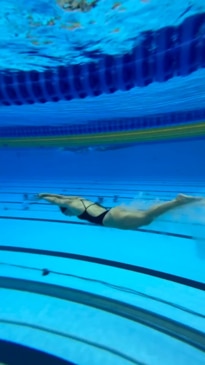 Incredible underwater footage of Luana Alonso