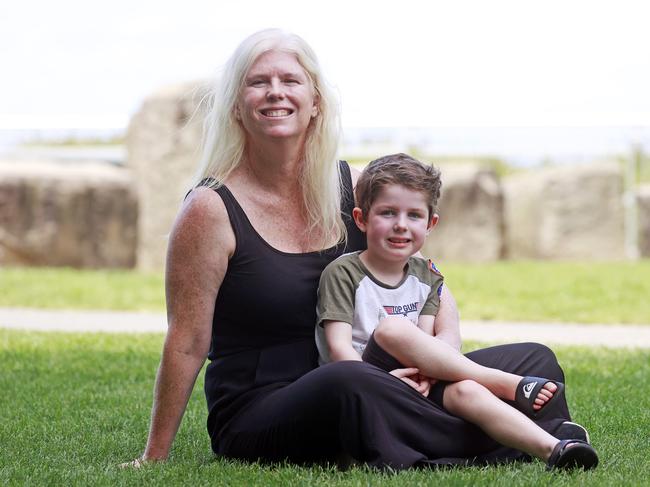 Benessa Durham, pictured with her son Nate, 5, usually gets bulk billed to see a doctor. Picture: Tim Hunter.