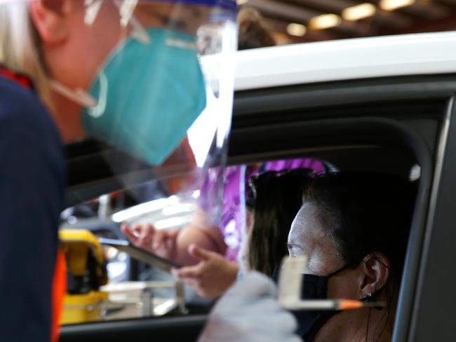 NSW’s first drive-in vaccination clinic started operating this week at Dubbo. Picture: NCA Newswire/Dean Marzolla